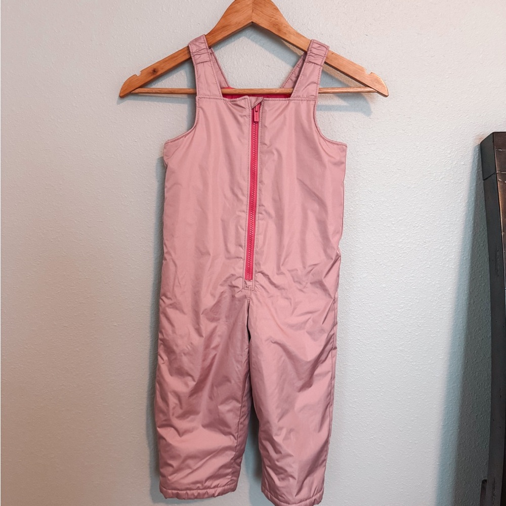 Old Navy Light Pink Kids Bib Snowpants